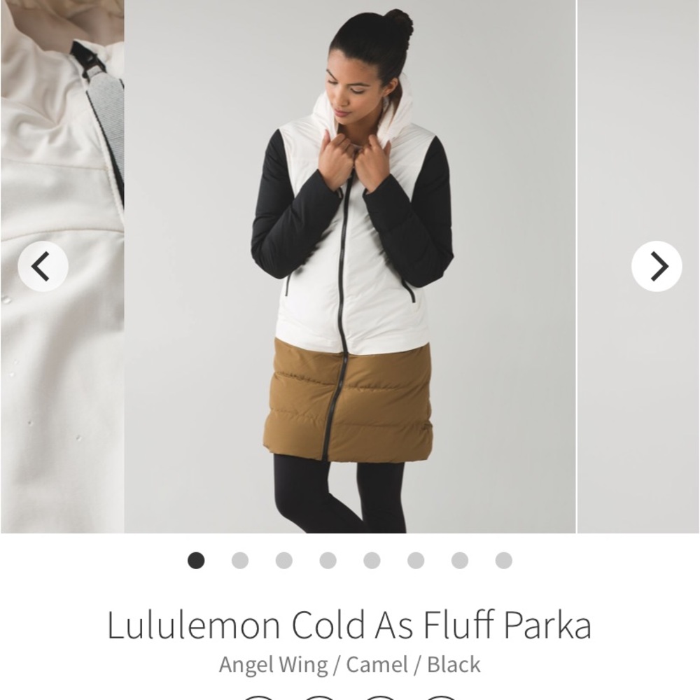 Lululemon Cold As Fluff Parka size 6